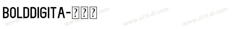 BoldDigita字体转换