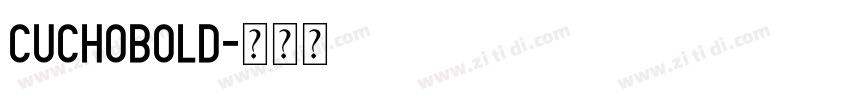 CuchoBold字体转换