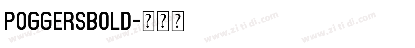 PoggersBold字体转换