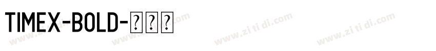 Timex-Bold字体转换