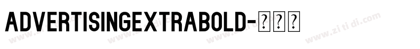 AdvertisingExtraBold字体转换 AdvertisingExtraBold字体转换