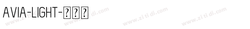 Avia-Light字体转换