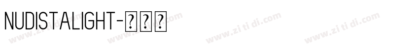 NudistaLight字体转换