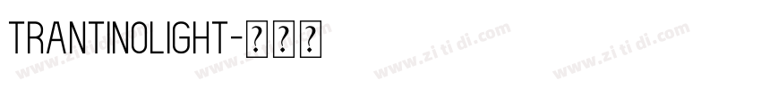 TrantinoLight字体转换
