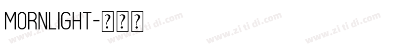 mornlight字体转换