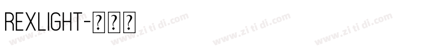 rexlight字体转换