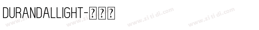 DurandalLight字体转换