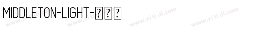 Middleton-Light字体转换