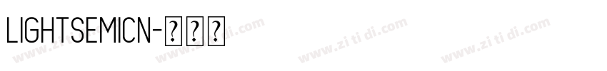 lightsemicn字体转换