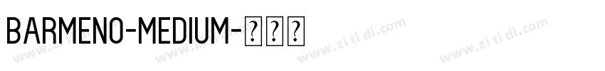 Barmeno-Medium字体转换