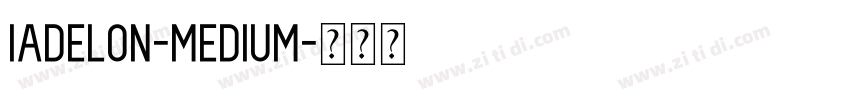 Iadelon-Medium字体转换