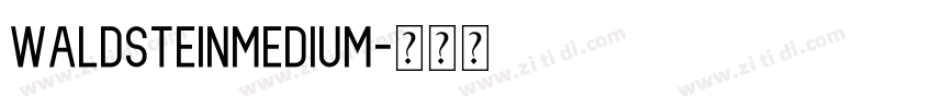 WaldsteinMedium字体转换
