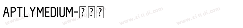 AptlyMedium字体转换