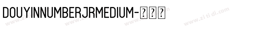DouyinNumberJRMedium字体转换
