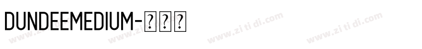 DundeeMedium字体转换