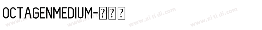OctagenMedium字体转换