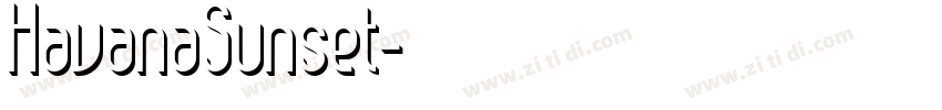 HavanaSunset字体转换