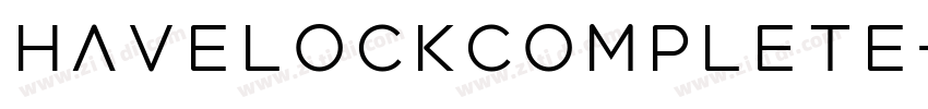 HavelockComplete字体转换