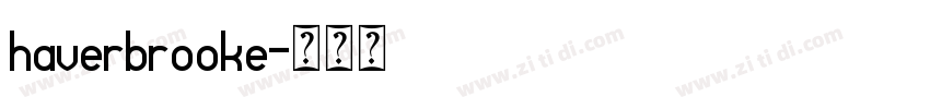 haverbrooke字体转换