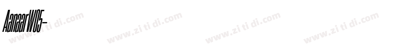 AanaarW05字体转换