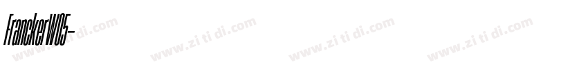 FranckerW05字体转换