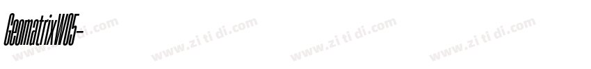GeomatrixW05字体转换