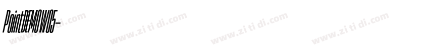PointDEMOW05字体转换
