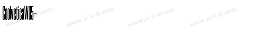 CoolveticaW05字体转换