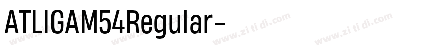 ATLIGAM54Regular字体转换