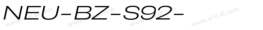 NEU-BZ-S92字体转换