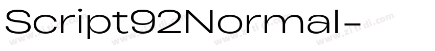 Script92Normal字体转换