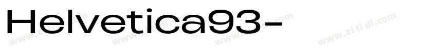 Helvetica93字体转换
