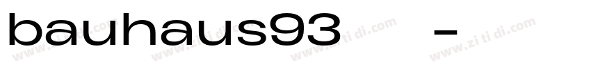 bauhaus93字体字体转换