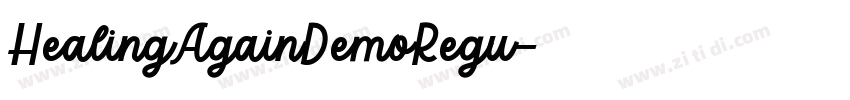 HealingAgainDemoRegu字体转换