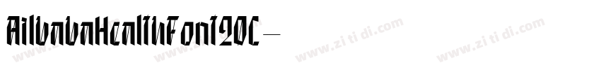 AilbabaHealthFont20C字体转换