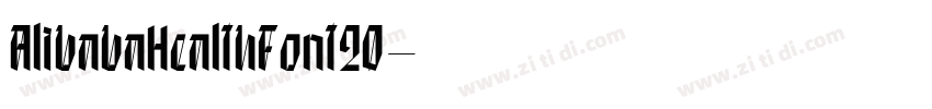 AlibabaHealthFont20字体转换