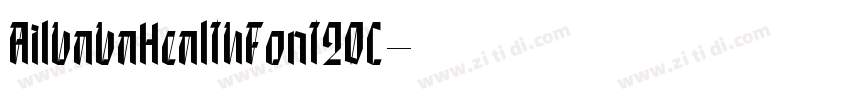 AilbabaHealthFont20C字体转换