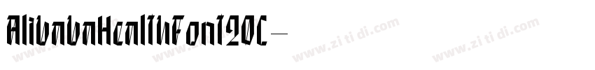 AlibabaHealthFont20C字体转换