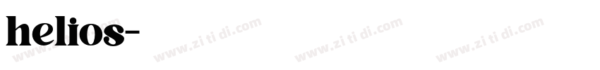 helios字体转换