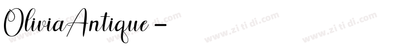 OliviaAntique字体转换