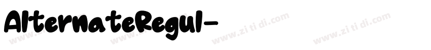 AlternateRegul字体转换