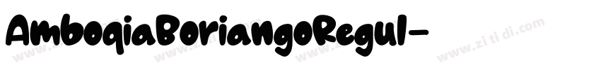 AmboqiaBoriangoRegul字体转换