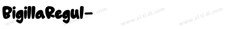 BigillaRegul字体转换