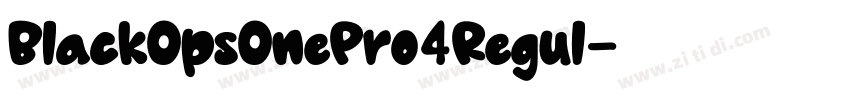 BlackOpsOnePro4Regul字体转换