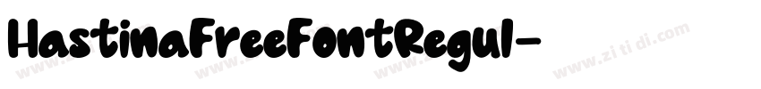 HastinaFreeFontRegul字体转换