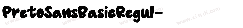 PretoSansBasicRegul字体转换