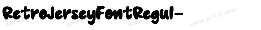 RetroJerseyFontRegul字体转换
