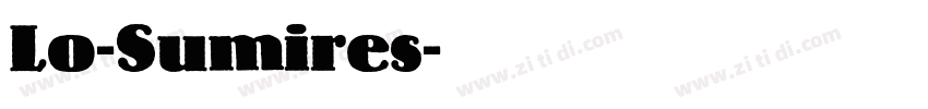 Lo-Sumires字体转换