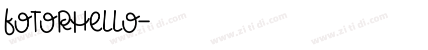 FotorHello字体转换