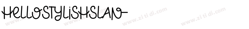 HellostylishSlan字体转换
